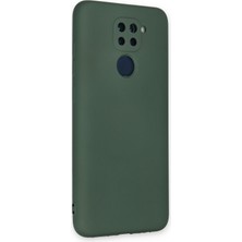 Denza Case Xiaomi Redmi Note 9 Kılıf Içi Kadife Lansman Kapak - Koyu Yeşil