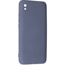 Denza Case Xiaomi Redmi 9A Kılıf Içi Kadife Lansman Kapak - Gri