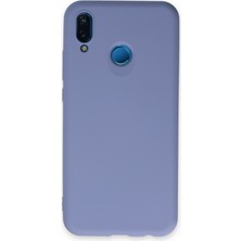 Denza Case Huawei P20 Lite Kılıf Içi Kadife Lansman Kapak - Lila