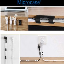 Microcase Yapışkanlı Kablo Sabitleyici Düzenleyici Çok Amaçlı Kablo Toparlayıcı Klips SET-AL4551 20 Adet