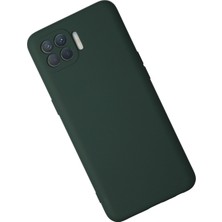 Denza Case Oppo Reno 4 Lite Kılıf Içi Kadife Lansman Kapak - Koyu Yeşil