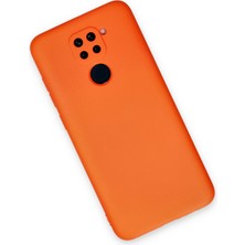 Denza Case Xiaomi Redmi Note 9 Kılıf Içi Kadife Lansman Kapak - Turuncu