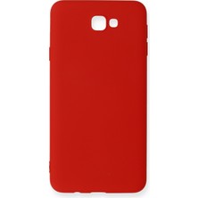 Denza Case Samsung Galaxy J7 Prime Kılıf Içi Kadife Lansman Kapak - Kırmızı