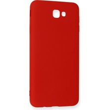 Denza Case Samsung Galaxy J7 Prime Kılıf Içi Kadife Lansman Kapak - Kırmızı