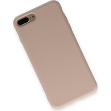 Denza Case Apple iPhone 7 Plus Kılıf Içi Kadife Lansman Kapak - Pudra