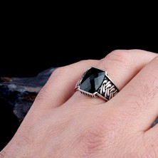 Takı925 Zirkon Taşlı 925 Ayar Erkek Gümüş Yüzük