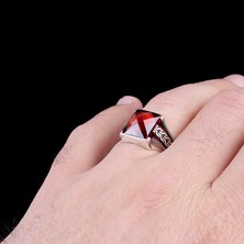 Takı925 Zirkon Taşlı 925 Ayar Gümüş Erkek Yüzük