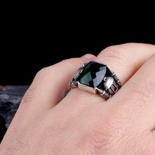 Takı925 925 Ayar Gümüş Kubbe Minare Model Zirkon Taşlı Yüzük