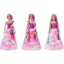 Barbie Dreamtopia Örgü Saçlı Bebek ve Aksesuarları Oyun Seti JCW55