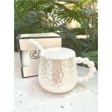 Steplanner Inci Kupa Mug Beyaz-Kupa Kapak Ve Kaşık