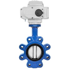 Unox DN80-3" Lug Tip 220 V Ac Elektrikli Aktüatörlü Kelebek Vana Nikel Klape