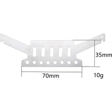 Noble1 2x Paslanmaz Çelik Şasi Zırh Ön Koruyucu Plaka Mn D90 D99 MN99S 1/12 Rc Araba Yükseltme Parçaları (Yurt Dışından)