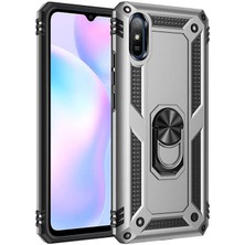 Gökmen Aksesuar Xiaomi Redmi 9A Kılıf Zore Vega Kapak-Gri