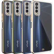 Vivo Y20S Kılıf Zore Voit Clear Kapak-Siyah