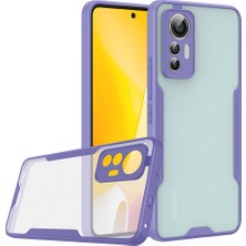 Gökmen Aksesuar Xiaomi Xiaomi 12 Lite Kılıf Zore Parfe Kapak-Mor