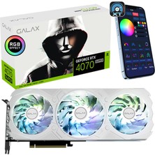Galax Geforce Rtx 4070 Super Ex Gamer White 1-Click Oc 12GB GDDR6X 192 Bit Dlss 3 Ekran Kartı (47SOM7MD7KWE)