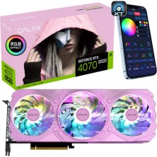 GALAX GeForce RTX 4070 SUPER EX Gamer Pink 1-Click OC 12GB GDDR6X 192 Bit DLSS 3 Ekran Kartı (47SOM7MD7LPK)