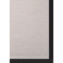 Artemis Halı Karizma 02811B Bej Beyaz Modern Çizgili Halı