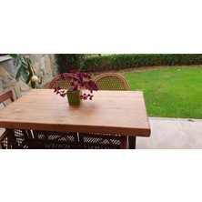 Deryawood Doğal Ahşap Yemek MASASI-70-140