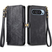 GX Boutique Google Piksel 9 Pro Xl Flip Kapak Için Flip Case Darbeye Basit Iş (Yurt Dışından)