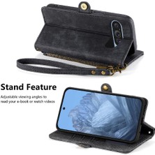 GX Boutique Google Piksel 9 Pro Xl Flip Kapak Için Flip Case Darbeye Basit Iş (Yurt Dışından)