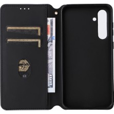 GX Boutique Samsung Galaxy S24 Fe Pu Deri Cüzdan Manyetik Kapatma Için Flip Case (Yurt Dışından)