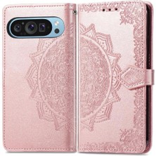 GX Boutique Google Piksel 9 Pro Xl Için Flip Case Zarif Desen Darbeye Basit (Yurt Dışından)