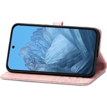 GX Boutique Google Piksel 9 Pro Xl Için Flip Case Zarif Desen Darbeye Basit (Yurt Dışından)