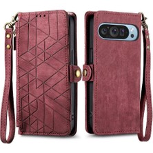 GX Boutique Google Piksel 9 Pro Xl Flip Kapak Için Flip Case Darbeye Basit Iş (Yurt Dışından)