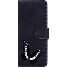 GX Boutique Oneplus Nord Ce4 Lite Için Flip Case Cüzdan Renk Baskılı Kelebek Flip (Yurt Dışından)