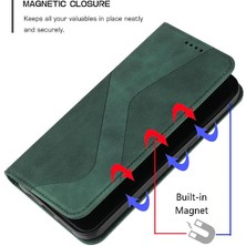 GX Boutique Samsung Galaxy S24 Fe Için Kılıf Folio Kapak Manyetik Cüzdan Kickstand Kart (Yurt Dışından)