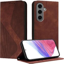 GX Boutique Samsung Galaxy S24 Fe Için Kılıf Folio Kapak Manyetik Cüzdan Kickstand Kart (Yurt Dışından)