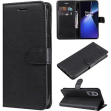 GX Boutique Oneplus Nord Ce4 Lıte 5g Için Flip Case Kart Yuvası ile Klasik Düz Renk (Yurt Dışından)