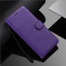 GX Boutique Samsung Galaxy M35 Klasik Düz Renk Yüksek Kaliteli Deri Için Flip Case (Yurt Dışından)