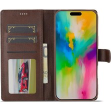 GX Boutique Tutucu Kart Yuvaları ile IPhone 16 Pro Için Flip Case Cüzdan Buzağı Doku (Yurt Dışından)