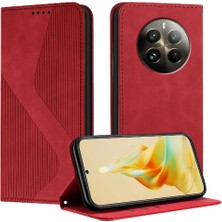 GX Boutique Realme 12 Pro 5g Cüzdan Kickstand Pu Deri Manyetik Kart Yuvaları Için Kılıf (Yurt Dışından)