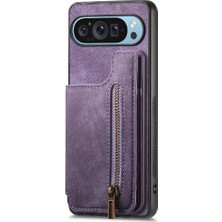 GX Boutique Google Piksel 9 Pro Xl Için Kılıf Katlanabilir Arka Kapak Standı Fonksiyonu Vintage (Yurt Dışından)