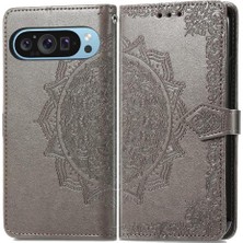 GX Boutique Google Piksel 9 Pro Xl Için Flip Case Zarif Desen Darbeye Basit (Yurt Dışından)