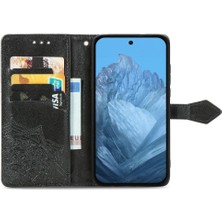 GX Boutique Google Piksel 9 Pro Xl Için Flip Case Zarif Desen Darbeye Basit (Yurt Dışından)