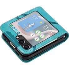 GX Boutique Samsung Galaxy Z Flip 6 Için Flip Case Kart Yuvası Standı ile Flip Cüzdan Pu (Yurt Dışından)