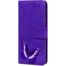 GX Boutique Oneplus Nord Ce4 Lite Için Flip Case Cüzdan Renk Baskılı Kelebek Flip (Yurt Dışından)