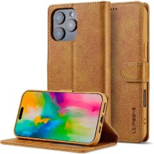 GX Boutique Tutucu Kart Yuvaları ile IPhone 16 Pro Için Flip Case Cüzdan Buzağı Doku (Yurt Dışından)