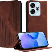 GX Boutique Xiaomi Poco M6 4g Kart Yuvaları Tutucu Için Kılıf Folio Kapak Pu Deri Cüzdan (Yurt Dışından)