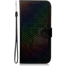 GX Boutique Huawei Onur X8A Kart Yuvası Premium Pu Deri Glitter Renkli (Yurt Dışından)