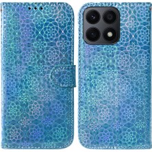 GX Boutique Huawei Onur X8A Kart Yuvası Premium Pu Deri Glitter Renkli (Yurt Dışından)