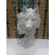 Altınyapı Hobi Market Polyester Kurt Başı Biblo  Ham Polyester