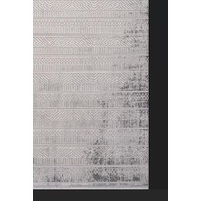 Artemis Halı Karizma 02811C Gri Beyaz Modern Çizgili Halı