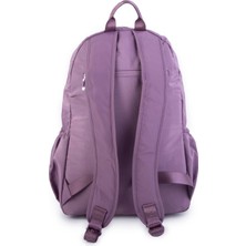 Nas Bag Unisex Büyük Boy Su Geçirmez (Waterproof) Hafif Sırt Çantası Çok Gözlü Mor