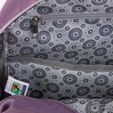 Nas Bag Unisex Büyük Boy Su Geçirmez (Waterproof) Hafif Sırt Çantası Çok Gözlü Mor