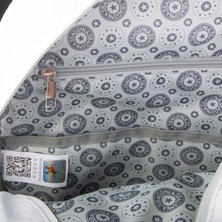 Nas Bag Unisex Büyük Boy Su Geçirmez (Waterproof) Hafif Sırt Çantası Çok Gözlü Beyaz